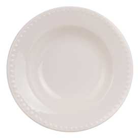 PLATO HONDO BLANCO STONEWARE COCINA 22,50 X 22,50 X 4 CM