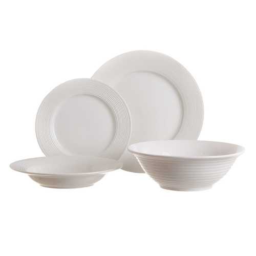 PLATO LLANO BLANCO PORCELANA COCINA 26 X 26 CM