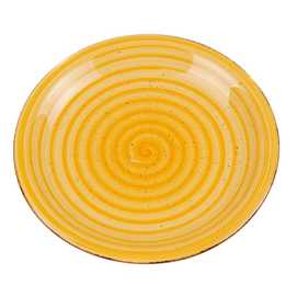 PLATO LLANO AMARILLO STONEWARE COCINA 27 X 27 CM