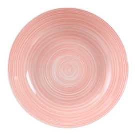 PLATO HONDO ROSA PORCELANA COCINA 20,50 X 20,50 X 4,50 CM