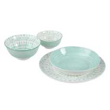 PLATO HONDO TURQUESA PORCELANA COCINA 20,50 X 20,50 X 4,50 C PLATO HONDO TURQUESA PORCELANA COCINA 20,50 X 20,50 X 4,50 C