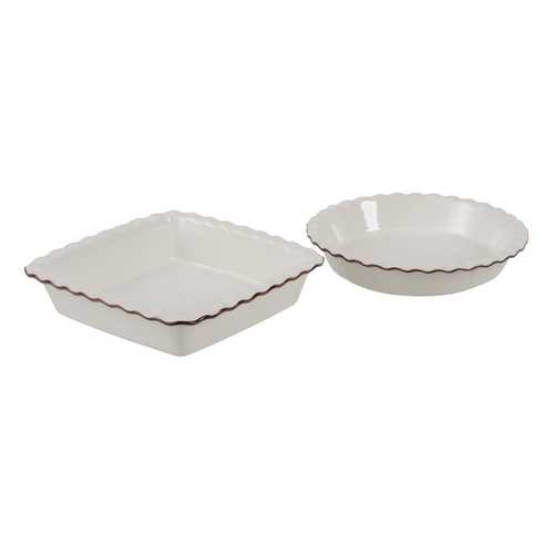 FUENTE HORNO CREMA STONEWARE COCINA 25 X 25 X 5 CM