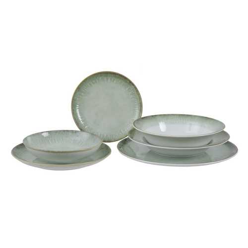 PLATO HONDO VERDE PORCELANA COCINA 20 X 20 X 5 CM