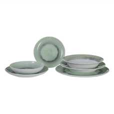 PLATO HONDO VERDE PORCELANA COCINA 20 X 20 X 5 CM PLATO HONDO VERDE PORCELANA COCINA 20 X 20 X 5 CM