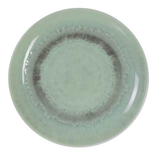 PLATO LLANO VERDE PORCELANA COCINA 26 X 26 X 3 CM