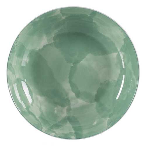 PLATO HONDO VERDE PORCELANA COCINA 21 X 21 X 4 CM