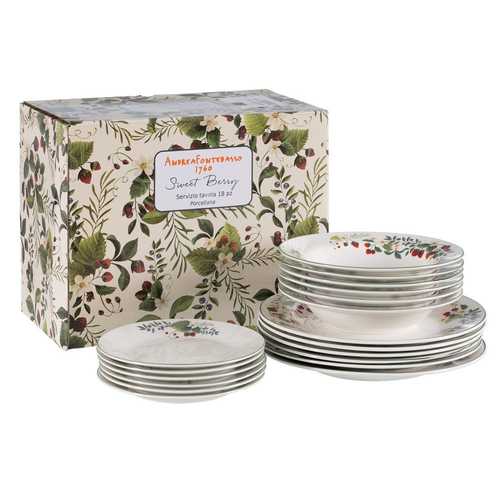 VAJILLA 18 PIEZAS PORCELANA COCINA 1 CM