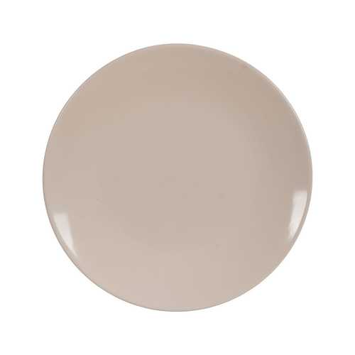 PLATO LLANO CREMA STONEWARE COCINA 26 X 26 X 3 CM