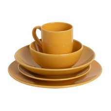 PLATO HONDO MOSTAZA STONEWARE COCINA 22 X 22 X 4,50 CM PLATO HONDO MOSTAZA STONEWARE COCINA 22 X 22 X 4,50 CM