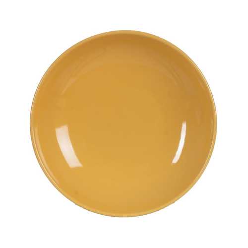 PLATO HONDO MOSTAZA STONEWARE COCINA 22 X 22 X 4,50 CM