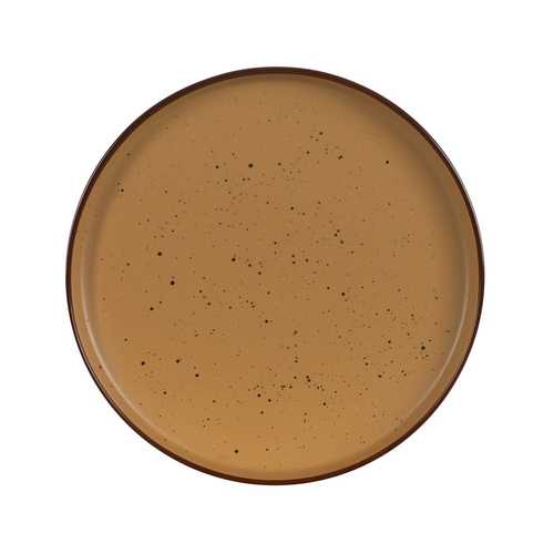 PLATO LLANO OCRE STONEWARE COCINA 27 X 27 X 3 CM