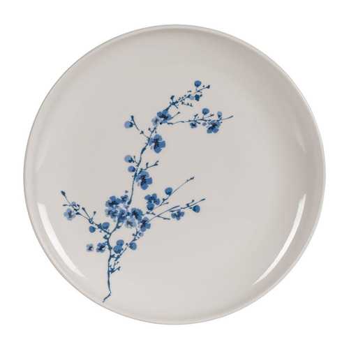 PLATO LLANO ORIENTAL BLANCO-AZUL 26,50 X 26,50 CM