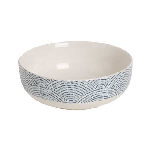BOWL ORIENTAL BLANCO-AZUL PORCELANA 15,50 X 15,50 X 5,50 CM