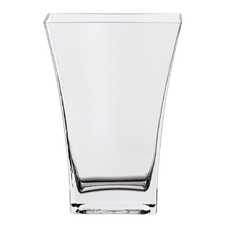 JARRÓN TRANSPARENTE CRISTAL DECORACIÓN 14 X 6 X 20 CM