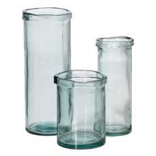 JARRÓN NATURAL VIDRIO RECICLADO WE CARE 15 X 15 X 20 CM JARRÓN NATURAL VIDRIO RECICLADO WE CARE 15 X 15 X 20 CM