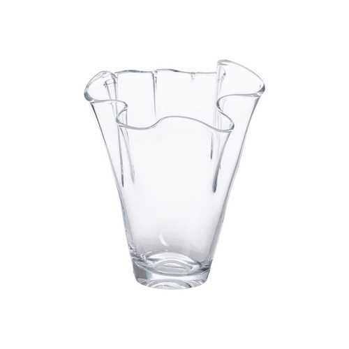 JARRÓN DECORACIÓN TRANSPARENTE CRISTAL 19 X 19 X 23 CM
