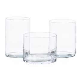 JARRÓN DECORACIÓN TRANSPARENTE CRISTAL 15 X 15 X 20 CM