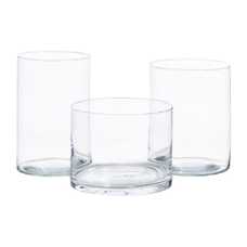 JARRÓN DECORACIÓN TRANSPARENTE CRISTAL 18 X 18 X 14 CM JARRÓN DECORACIÓN TRANSPARENTE CRISTAL 18 X 18 X 14 CM