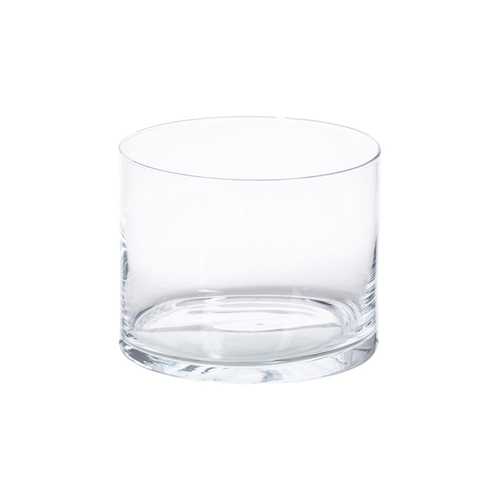 JARRÓN DECORACIÓN TRANSPARENTE CRISTAL 18 X 18 X 14 CM