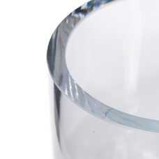 JARRÓN DECORACIÓN TRANSPARENTE CRISTAL 15 X 15 X 25 CM JARRÓN DECORACIÓN TRANSPARENTE CRISTAL 15 X 15 X 25 CM