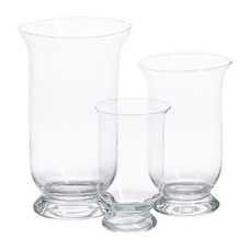 JARRÓN DECORACIÓN TRANSPARENTE CRISTAL 18 X 18 X 30 CM JARRÓN DECORACIÓN TRANSPARENTE CRISTAL 18 X 18 X 30 CM