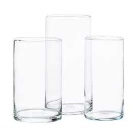 JARRÓN DECORACIÓN TRANSPARENTE CRISTAL 12 X 12 X 25 CM