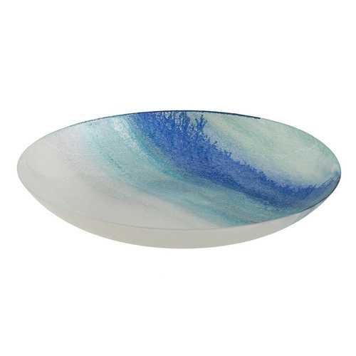 CENTRO MESA BANDEJA MULTICOLOR CRISTAL 50 X 50 CM