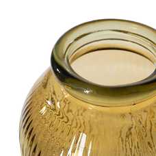 JARRÓN AMARILLO VIDRIO RECICLADO WE CARE 27 X 27 X 72 CM JARRÓN AMARILLO VIDRIO RECICLADO WE CARE 27 X 27 X 72 CM