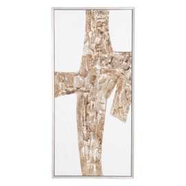 CUADRO PINTURA ABSTRACTO 2/M PLATA 87 X 4 X 153 CM