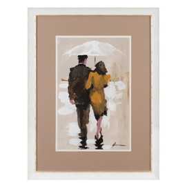 CUADRO PINTURA PARAGUAS 2/M NEGRO-CREMA 72,50 X 6 X 93 CM