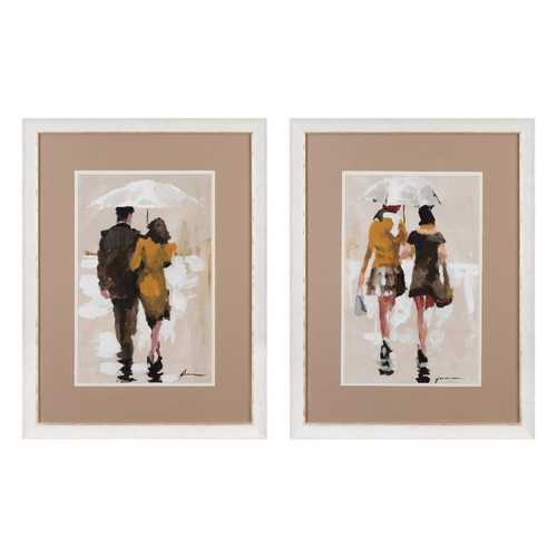 CUADRO PINTURA PARAGUAS 2/M NEGRO-CREMA 72,50 X 6 X 93 CM