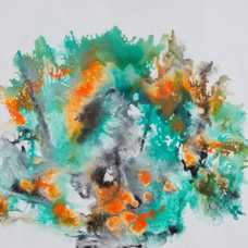 CUADRO PINTURA JARRÓN LIENZO DECORACIÓN 113 X 113 CM CUADRO PINTURA JARRÓN LIENZO DECORACIÓN 113 X 113 CM