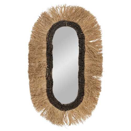 ESPEJO FIBRA NATURAL DECORACIÓN 55 X 4 X 90 CM
