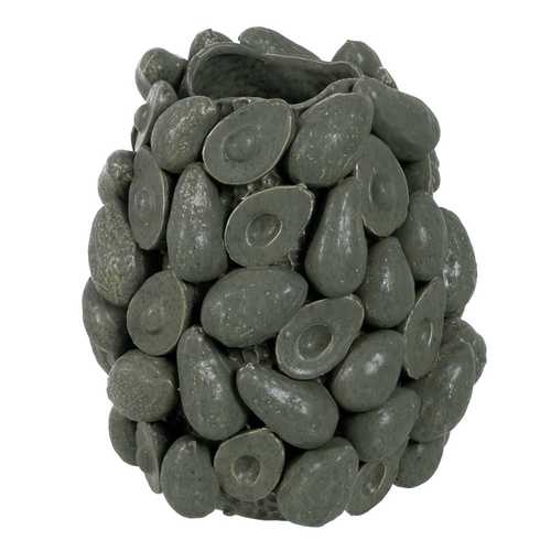 JARRÓN VERDE CERÁMICA DECORACIÓN 33 X 33 X 37,50 CM