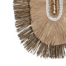 MURAL PARED FIBRA NATURAL DECORACIÓN 30 X 8 X 38 CM