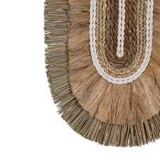 MURAL PARED FIBRA NATURAL DECORACIÓN 26 X 8 X 48 CM