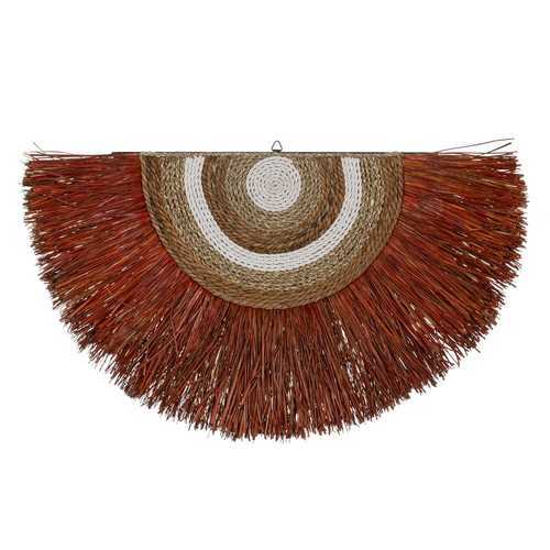 MURAL PARED FIBRA NATURAL DECORACIÓN 75 X 3 X 46 CM