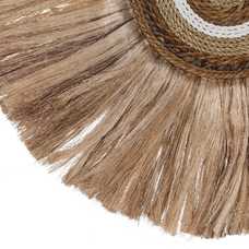 MURAL PARED FIBRA NATURAL DECORACIÓN 75 X 3 X 46 CM