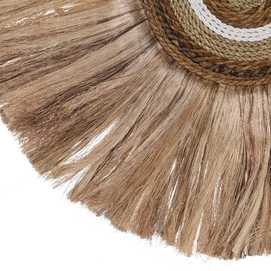 MURAL PARED FIBRA NATURAL DECORACIÓN 75 X 3 X 46 CM