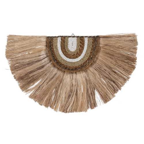 MURAL PARED FIBRA NATURAL DECORACIÓN 75 X 3 X 46 CM