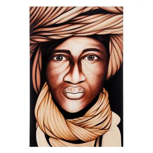 CUADRO PINTURA BLANCO-NEGRO LIENZO 100 X 4 X 150 CM