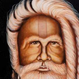 CUADRO PINTURA NEGRO-CREMA LIENZO 100 X 4 X 150 CM