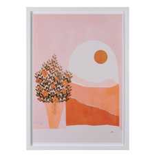 CUADRO IMPRESIÓN PLANTA 2/M BLANCO-ROSA 50 X 2 X 70 CM CUADRO IMPRESIÓN PLANTA 2/M BLANCO-ROSA 50 X 2 X 70 CM