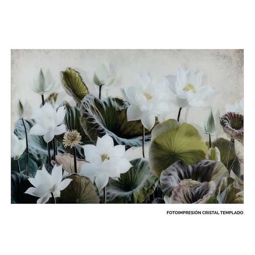 CUADRO IMPRESIÓN NENÚFAR 120 X 4 X 80 CM