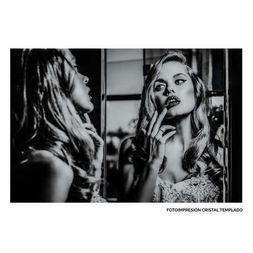 CUADRO IMPRESIÓN BLANCO-NEGRO 120 X 4 X 80 CM