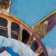 PINTURA ESTATUA LIENZO DECORACIÓN 100 X 3,50 X 100 CM PINTURA ESTATUA LIENZO DECORACIÓN 100 X 3,50 X 100 CM