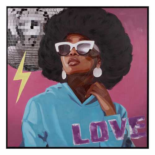 PINTURA MUJER LIENZO DECORACIÓN 100 X 3,50 X 100 CM