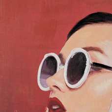 PINTURA MUJER LIENZO DECORACIÓN 80 X 3,50 X 80 CM PINTURA MUJER LIENZO DECORACIÓN 80 X 3,50 X 80 CM