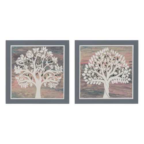 CUADRO 2/M MULTICOLOR MADERA DECORACIÓN 60 X 4 X 60 CM