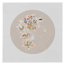 CUADRO 2/M CREMA MADERA DECORACIÓN 60 X 4 X 60 CM